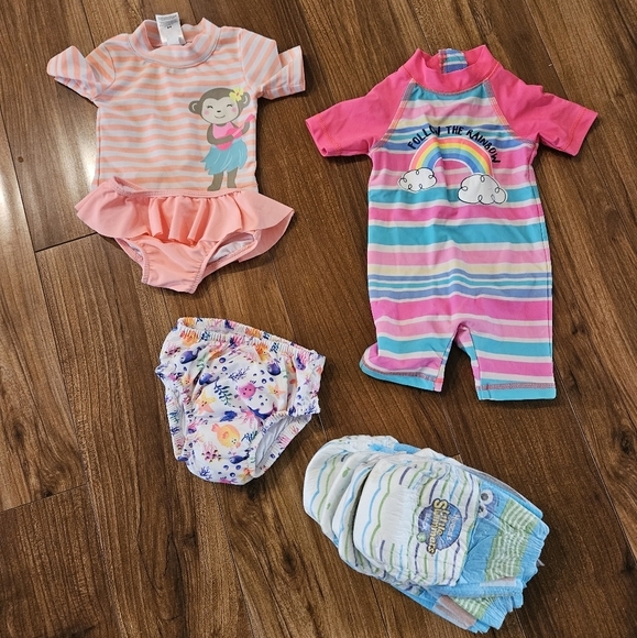 Baby Girls Swimming bundle 6-12months - Picture 1 of 4